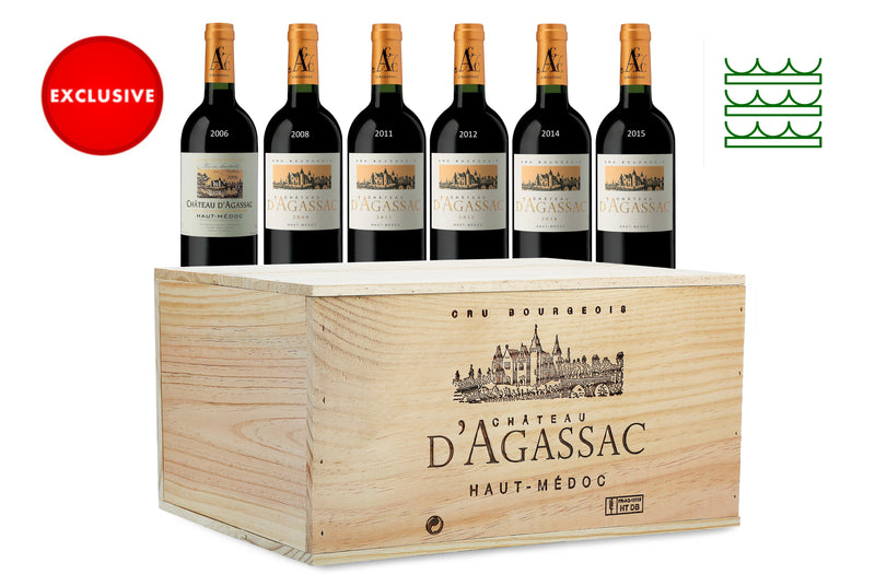 Château D'Agassac Wooden Box Set (Vintages 06,08,11,12,14,15)